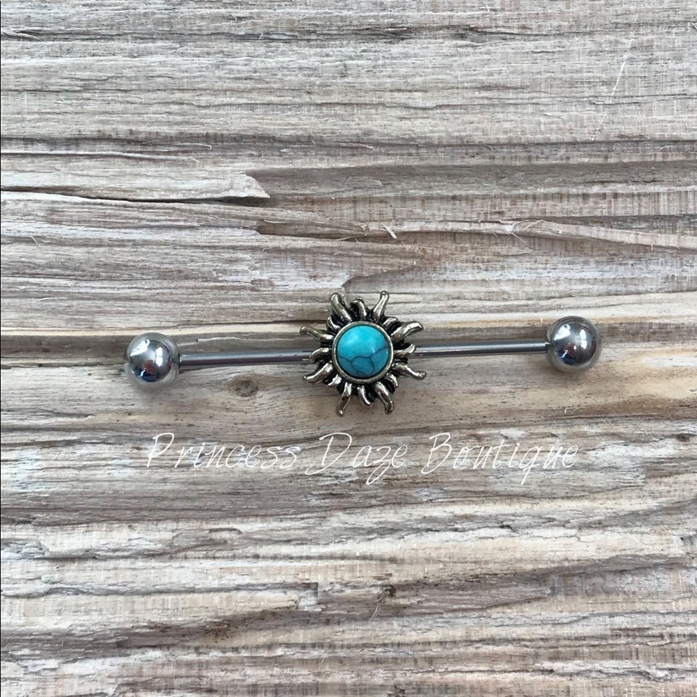 Blazing Sun Industrial‎ Barbell Earring